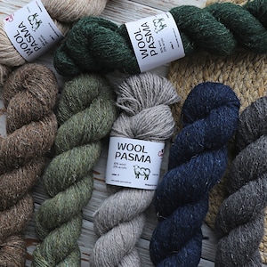 SOCK YARN, Candy-Yarn Wool Pasma, Fingering Sock Yarn, Wool Sock Yarn, Sprinkle yarn, 100 g/350 m, Color And Quantity Optional