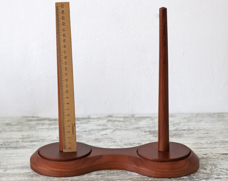 Yarn Ball Wooden Holder. Double Yarn Holder. Wooden Holder for Etsy