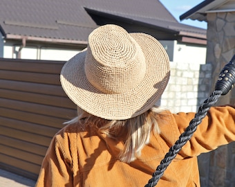 Crochet Cowboy Hat, Summer Hat Crochet Pattern, Crochet Ruffle Edge Hat, Summer Bucket Hat