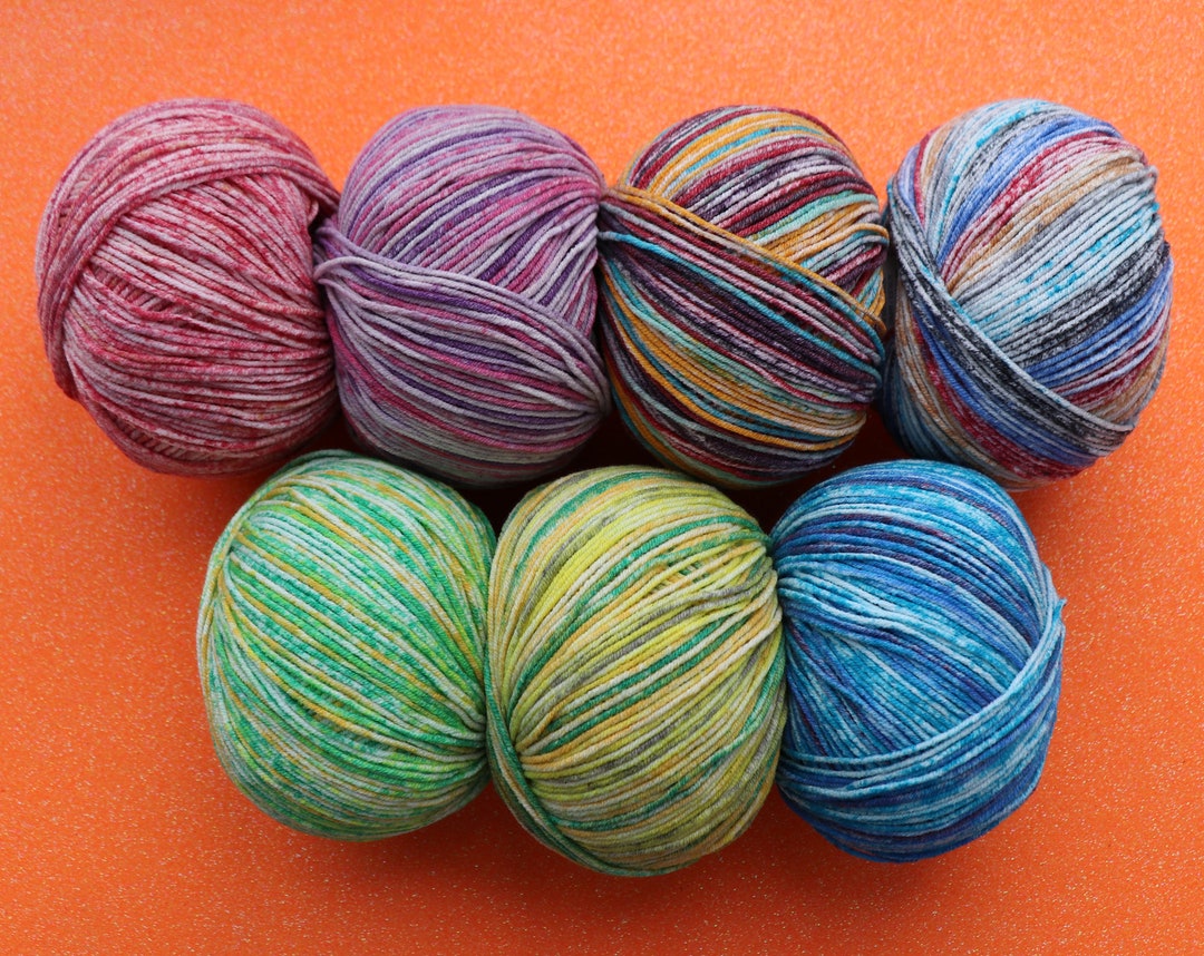 YARNART JEANS SPLASH, Cotton Blend Yarn, Multicolor Knitting Yarn, Baby