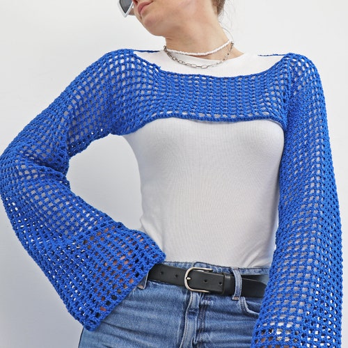 PATTERN Crochet Mesh Sleeves Etsy