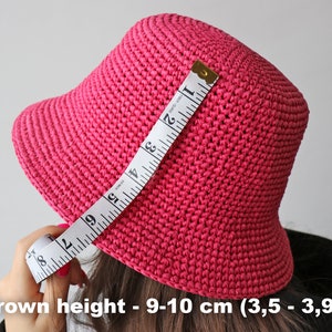 Crochet Raffia Bucket Hat Pattern PDF, Easy Beginner Sun Hat Tutorial ...
