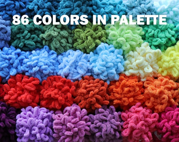 ALIZE PUFFY 82 COLORS Chenille Yarn Loop Yarn Amigurumi Yarn Finger Knitting Baby Chenille Wool Yarn Baby Blanket Yarn Fluffy Yarn Etsy Canada