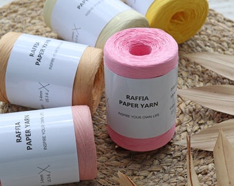 Paper Raffia Yarn, Crochet Knitting Craft Cord