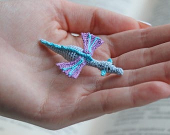 Micro Crochet Dragon Pattern, Amigurumi PDF Tutorial