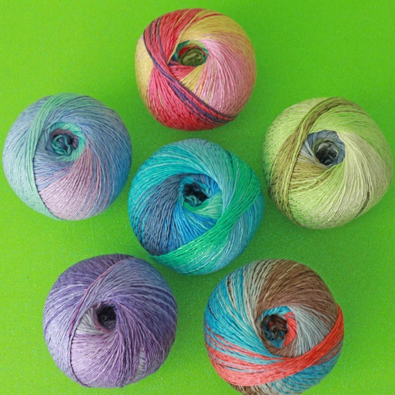 YarnArt Summer Dream, Sparkly Multicolor Cotton Blend Yarn