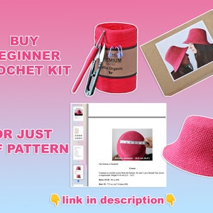 Easy BUCKET HAT Crochet Pattern. Summer Sun Hat Tutorial. Handmade Crochet Hat. Crochet Trendy Hat Pattern. Crochet Hat for Women image 10