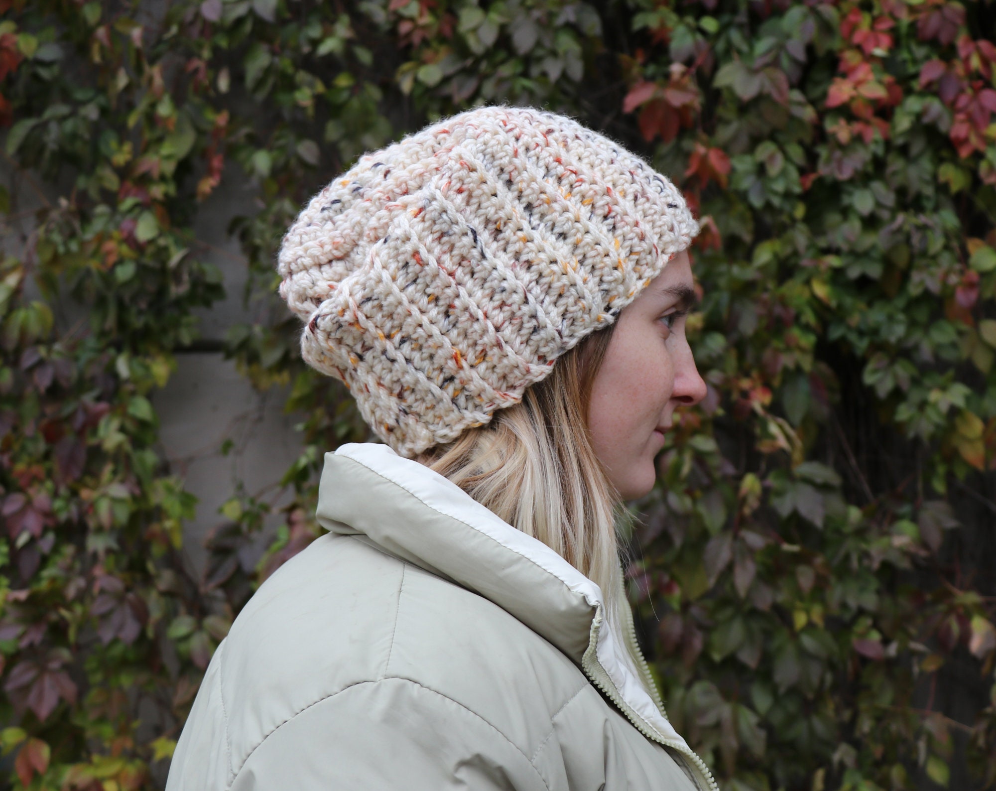 Easy Crochet Ribbed Beanie Crochet PDF Pattern - Etsy