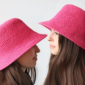 Easy BUCKET HAT Crochet Pattern. Summer Sun Hat Tutorial. Handmade Crochet Hat. Crochet Trendy Hat Pattern. Crochet Hat for Women image 2