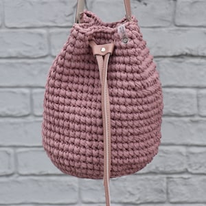 EASY CROCHET BAG Pattern. Bucket Bag. The Frankie Bag. Crochet Handbag Pattern. Tote bag pattern. Crochet Boho Pattern.Crochet Bag Purse Pdf image 7