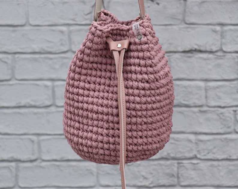 EASY CROCHET BAG Pattern. Bucket Bag. The Frankie Bag. Crochet Handbag Pattern. Tote bag pattern. Crochet Boho Pattern.Crochet Bag Purse Pdf image 7