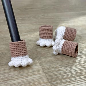Cat Paw stoelsokken haakpatroon, pdf-patroon, stoelpoothoezen, eenvoudig haken, stoelsokken haakpatroon, direct downloaden