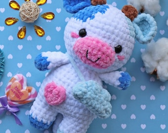 Crochet Cow Pattern Amigurumi Plush Pattern