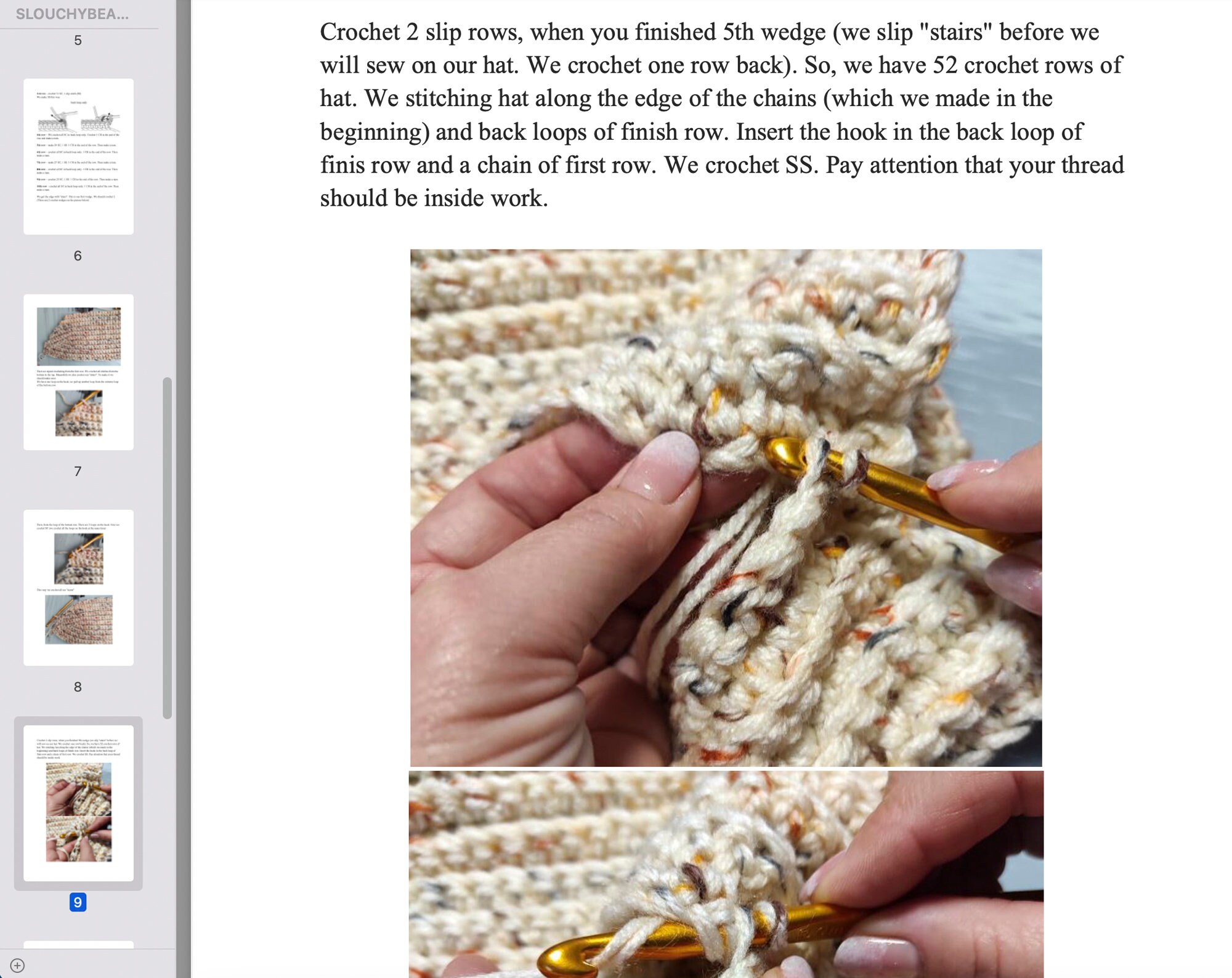 Easy Crochet Ribbed Beanie Crochet PDF Pattern - Etsy