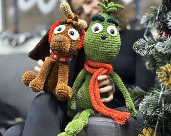 Crochet Pattern Amigurumi CHRISTMAS THIEF and MAX, Pdf English Pattern, Instant Download