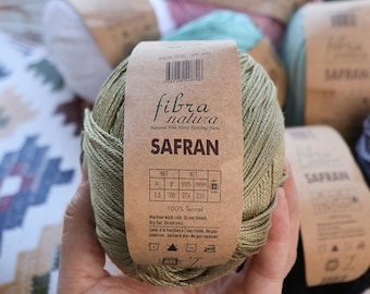 Tencel Yarn, FibraNatura Safran, Silky Soft DK Weight, 273 yds