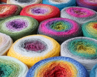 YarnArt Flowers Alpaca Yarn, 32 Colors, Gradient Crochet Wool 1028 Yds