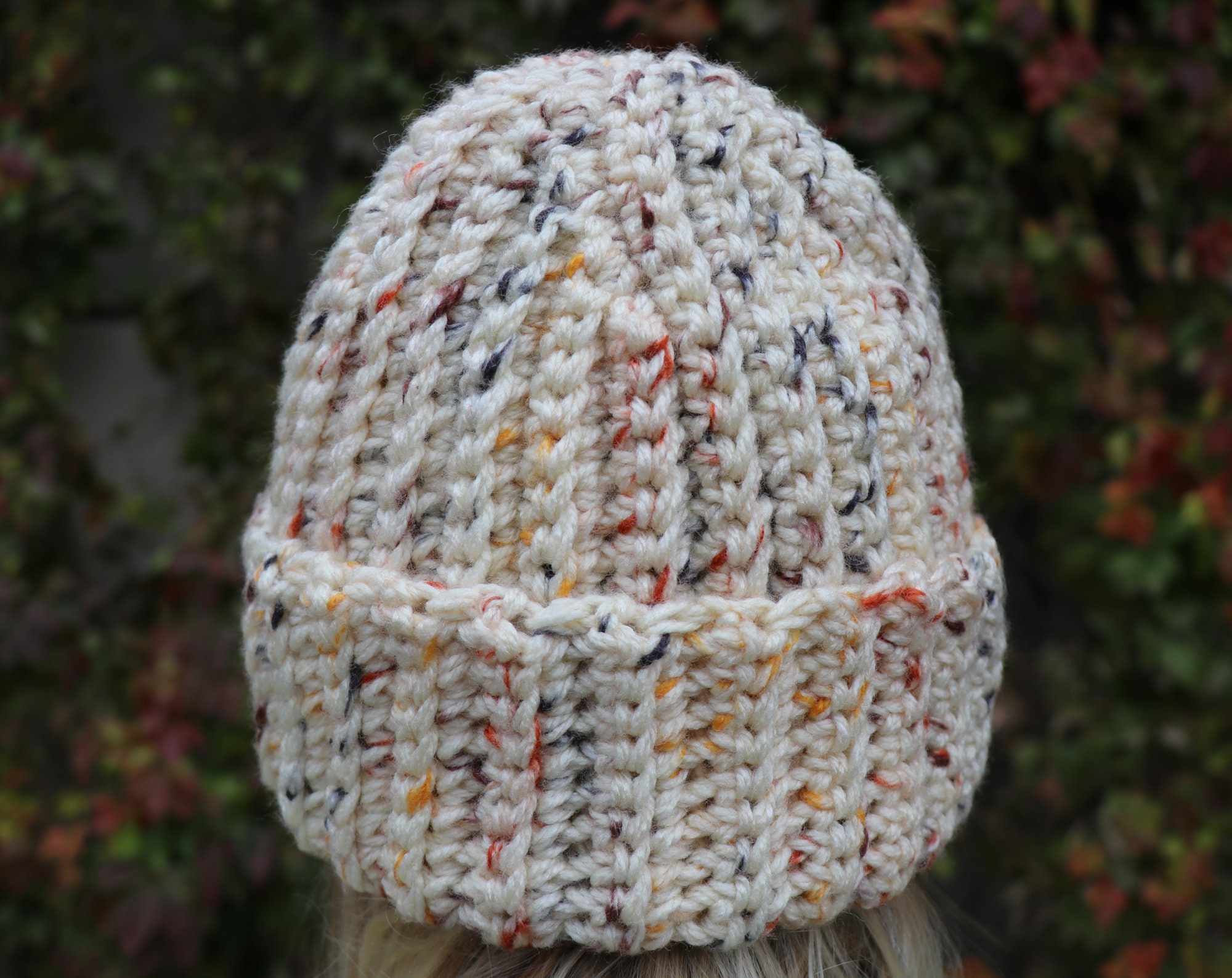 Easy Crochet Ribbed Beanie Crochet PDF Pattern - Etsy