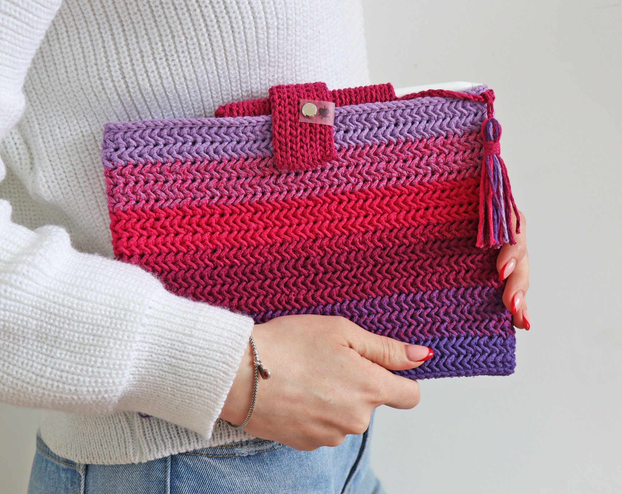 Crochet iPad case - Etsy 日本