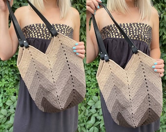 Crochet TOTE BAG pattern, Reusable grocery bag, Magnolia tote bag crochet pattern PDF, Large crochet beach bag