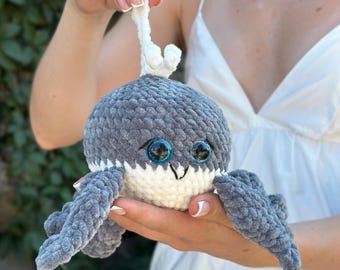 かぎ針編み模様のクジラのあみぐるみ PDF - Etsy 日本