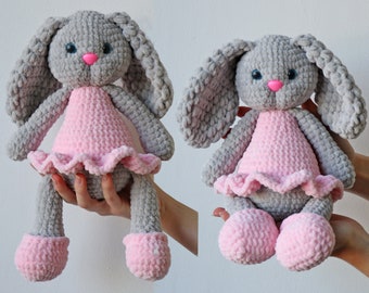 Crochet Bunny Pattern, Amigurumi Rabbit PDF Tutorial