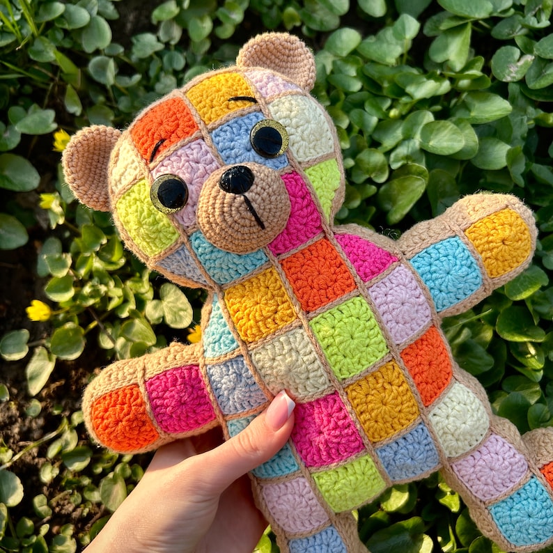 Crochet Pattern, Amigurumi Plushie Teddy bear, PDF Crochet Pattern, Teddy bear Gift, Teddy bear Stuffed Plush image 1
