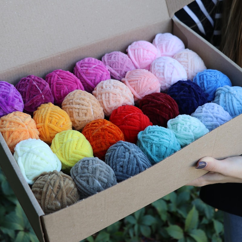 Chenille Yarn Minis - Etsy UK