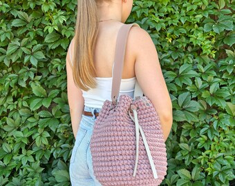 Crochet Drawstring Bag Pattern, Beginner-Friendly Pouch Tutorial, PDF Download