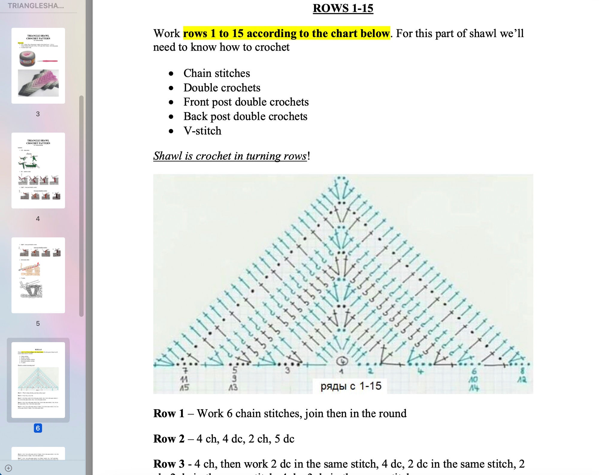 Easy Crochet Boho Shawl Pattern, Triangle Scarf PDF Pattern - Etsy