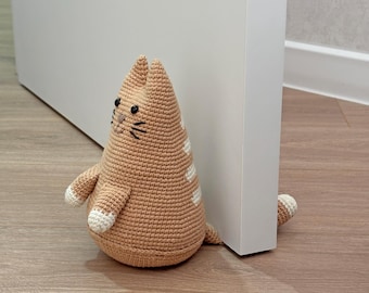 Crochet Pattern Cat Door Stop, Easy Amigurumi Cat PDF Pattern, Home Decor