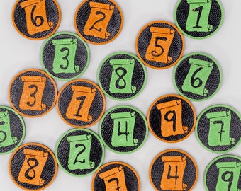 Map Markers - Spell Slot Tokens - 24mm (1") size - Lots of Colors - RPG Gaming - Dungeons and Dragons - D&D