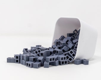 Terrain Building Blocks - 3D Printed Cinder Blocks - RPG - D&D - Dungeons Dragons