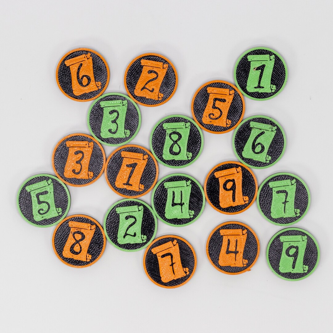 Spell Slot Tokens Trackers Lots of Colors RPG Gaming Dungeons and ...