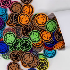 Inspiration Token - Lots of Colors - Dual Sided - RPG Gaming - Dungeons and Dragons - D&D