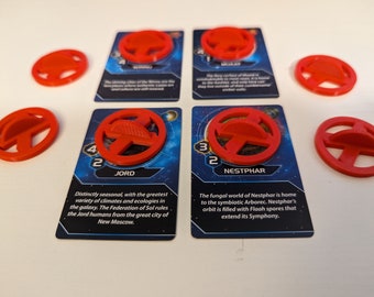 Exhaustion Markers - Set of 20 - Magic, Twilight Imperium, Terraforming Mars, Board Games, Card Games - 3D Printed