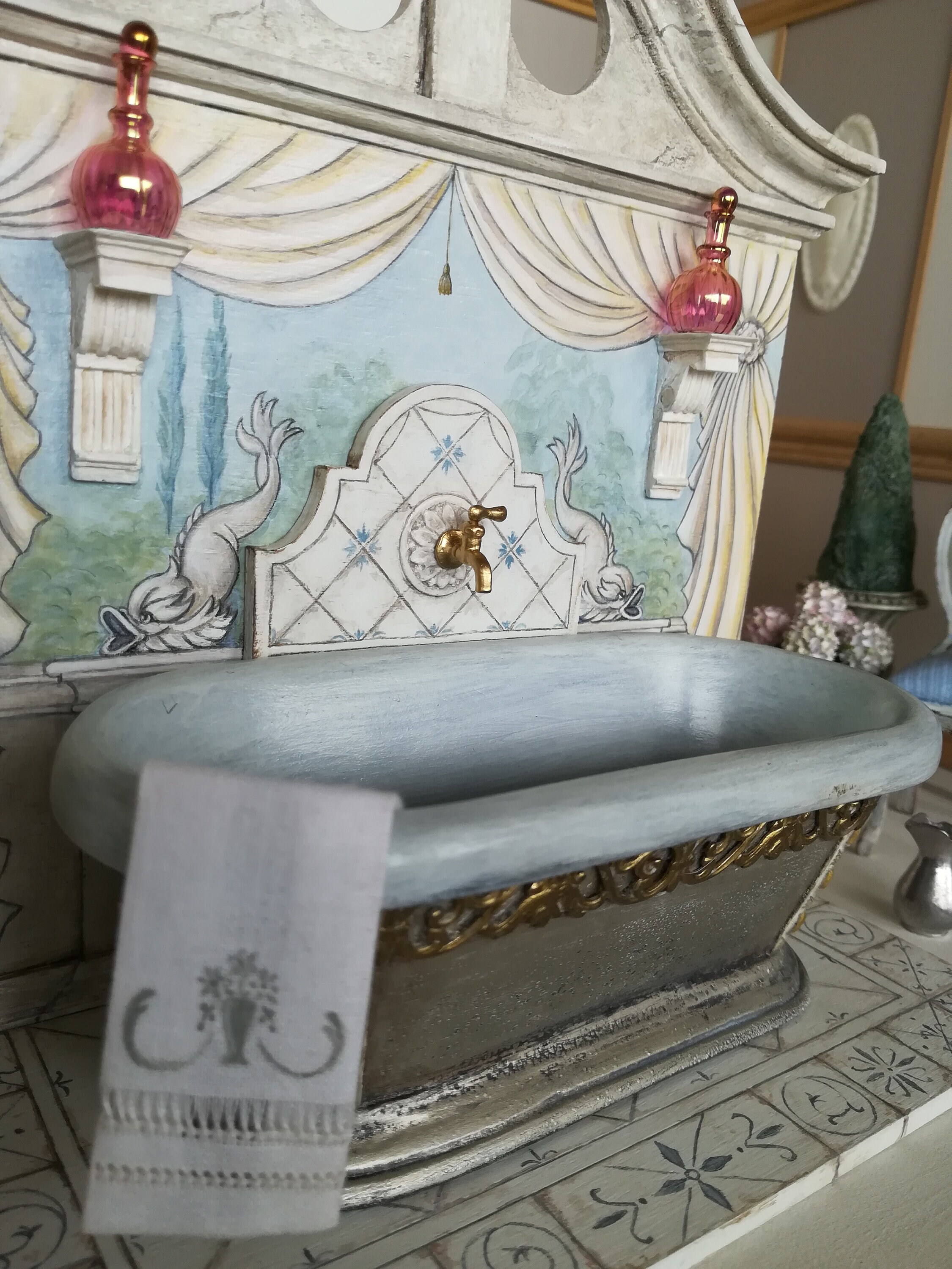 Dollhouse Bathtub Miniature Bathtub Dollhouse Barthtub with Etsy