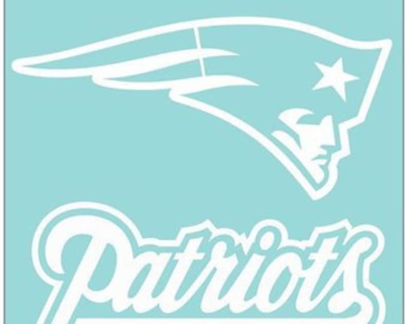 NEW ENGLAND PATRIOTS Vinyl CORNHOLE DECAL Logo Wall Sticker 12/" QUALITY SET of 2