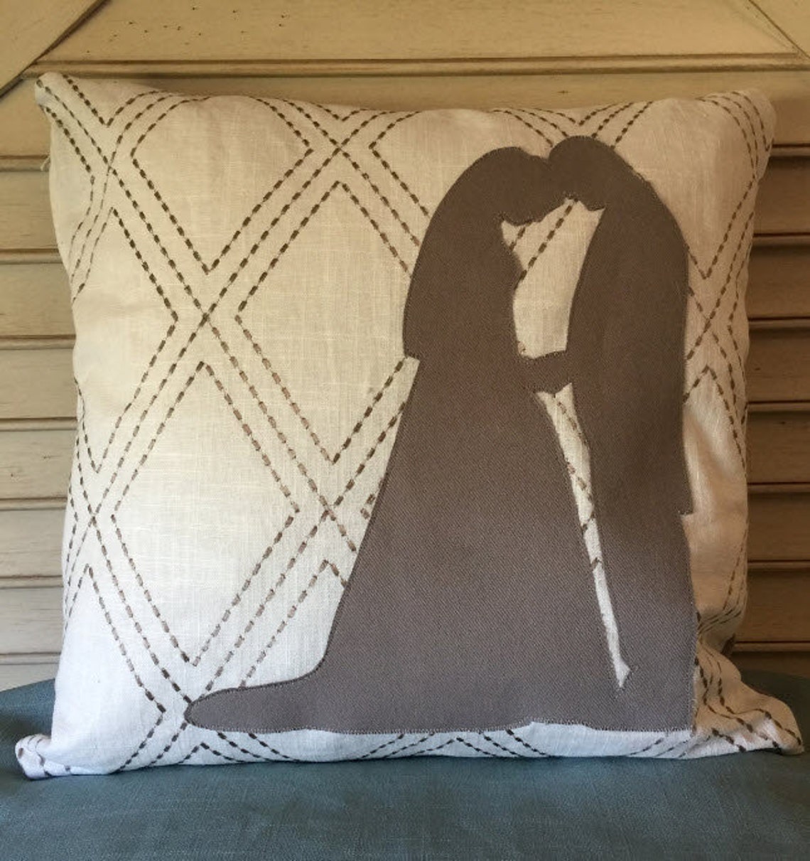 Custom bridal pillow Etsy