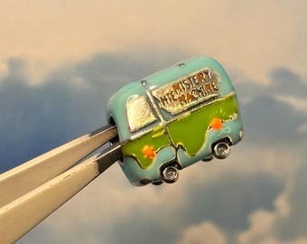 Sterling silver MYSTERY MACHINE van charm bead