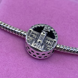 Sterling silver London England openwork charm bead