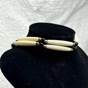 hand crafted native natural bone choker