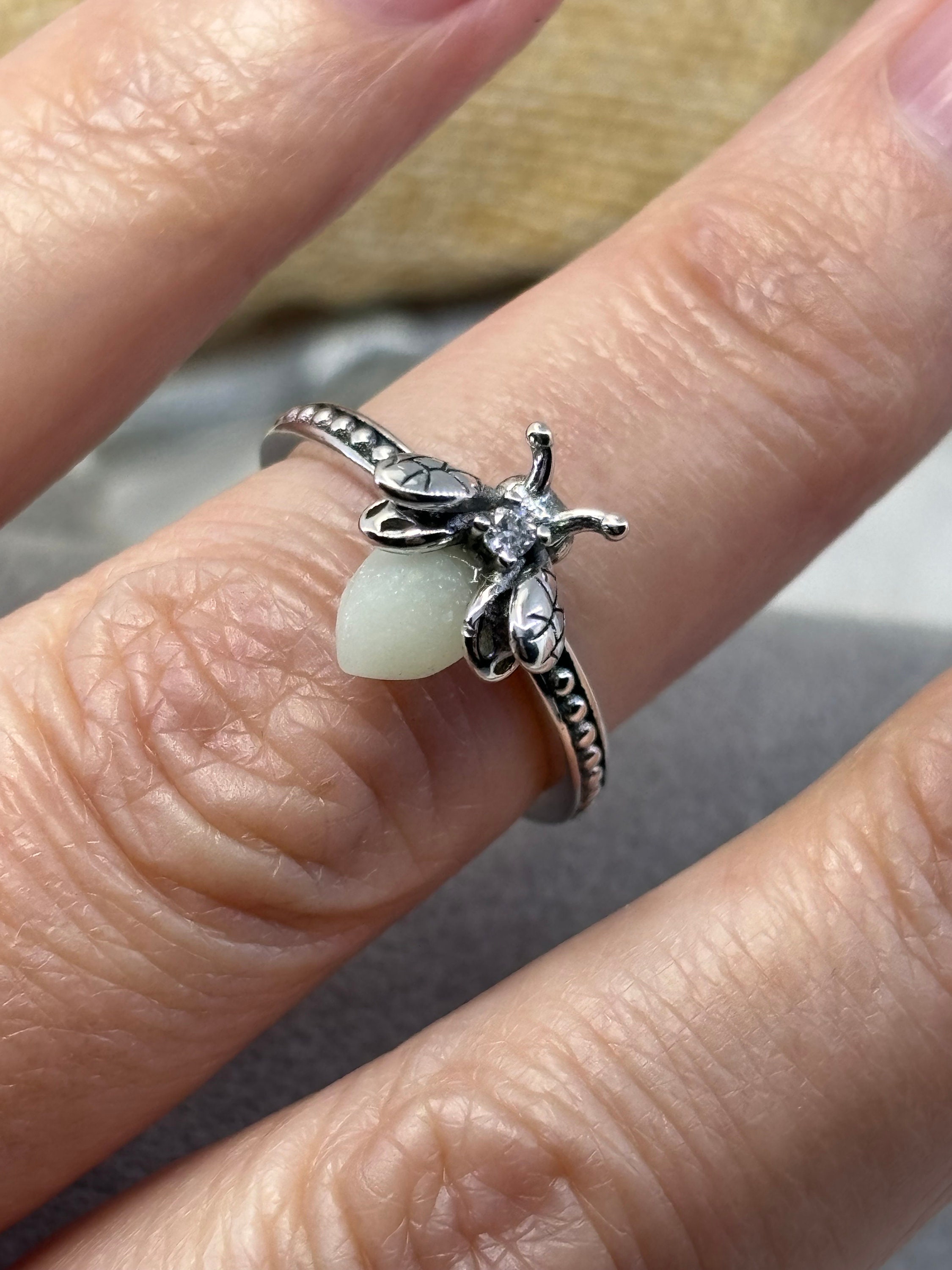 You Light up My Life Lightening Bug Sterling Silver Ring - Etsy