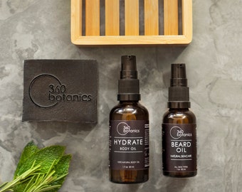 Organic Beard & Body Care Gift Box: Natural Skincare Set for Men