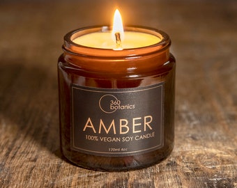 Sweet Honey Soy Candle: Cassis & Vanilla Scented, Vegan Candle