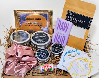 Vegan Pamper Gift Box: Botanical Self-Care Spa Set
