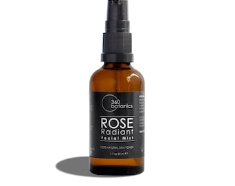 Rose Radiant Facial Mist: Natural Hydrating Skin Toner