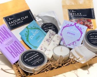Self-Care Gift Box: Spa Relaxation Set with Handmade Skincare