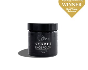 Natural Sorbet Face Polish: Vegan Exfoliating Cleanser