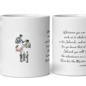 Regalos de la Escuela de pioneros de JW. Texto del año 2021 de 11 oz. JW org. Redacción de cartas: reuniones de Zoom